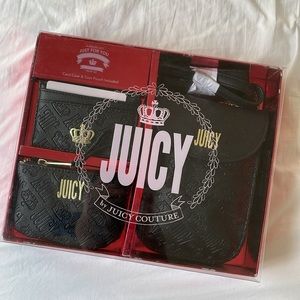 Juicy couture gift set - card case, coin pouch and crossbody bag